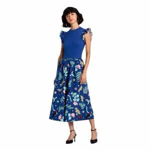 New TARGET Latino Heritage Month Blue Butterfly midi dress